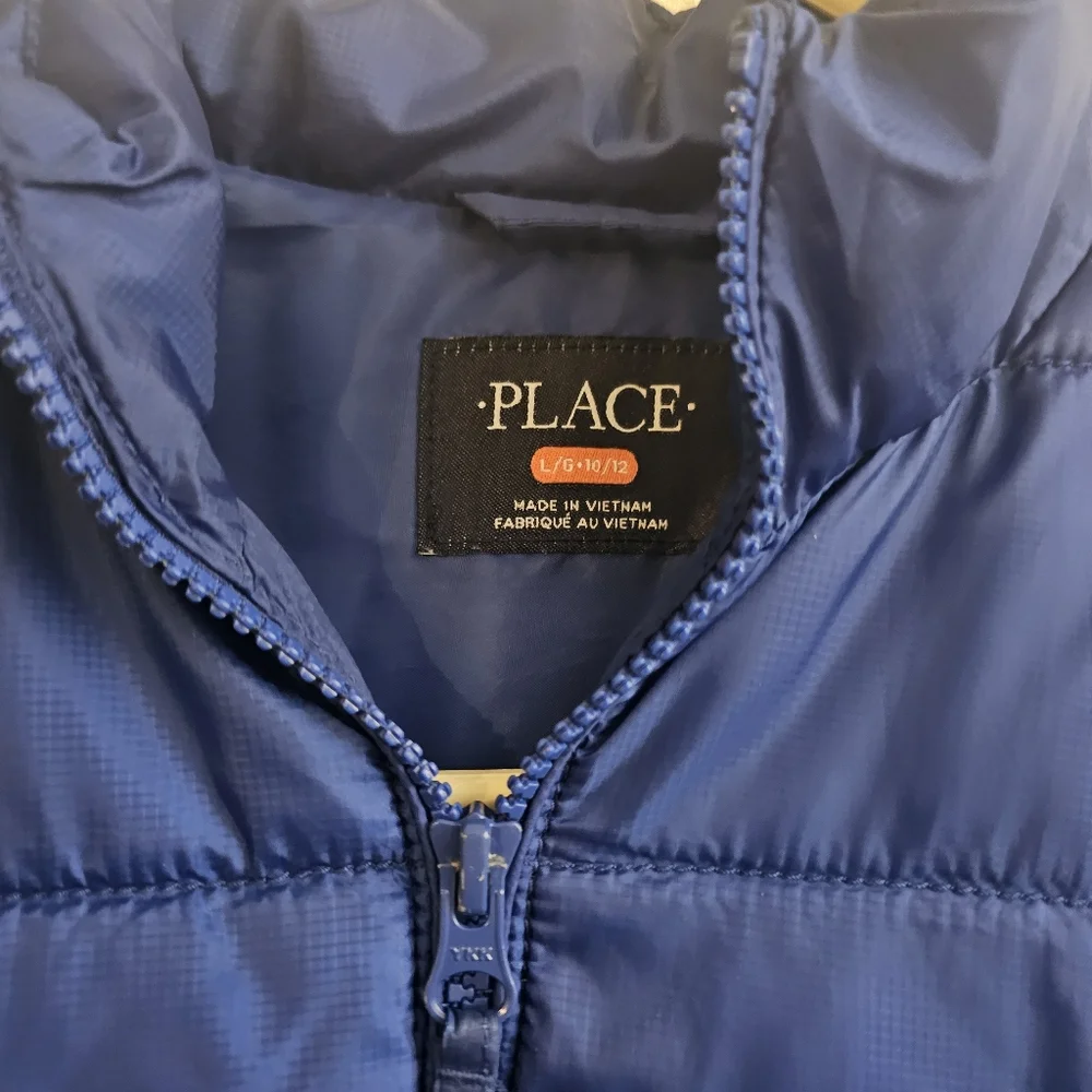 Place Royal Blue Puffer Jacket Euc Size Large 10/12